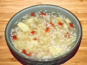 O: Sweet Fermented Rice and Egg Drop Soup - 鸡蛋醪糟汤