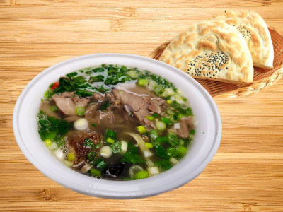 O: Mutton Soup With Flatbread - 水盆羊肉